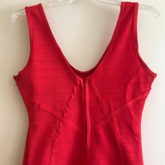 Epique Moi Red Summer Mini Dress Size M - Picture 4 of 6